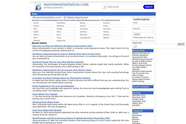 movementnotation.com site used Dirwp