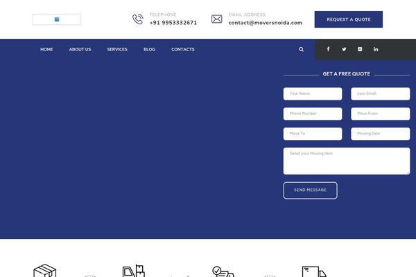 Site using Themestek-moversco-extras plugin