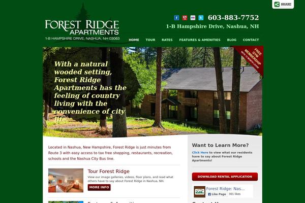 Forest theme site design template sample