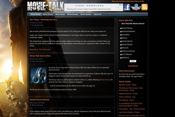 movie-talk.net site used Thesis 1.8