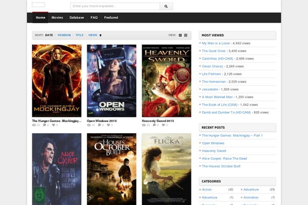 deTube theme site design template sample