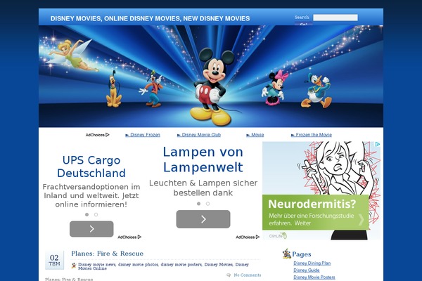 moviedisney.com site used Disneymagic
