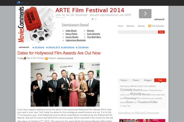 Yabloggy theme site design template sample