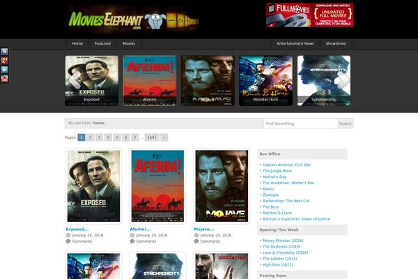 Video Elements theme site design template sample