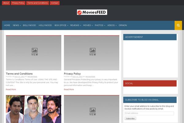 Newspaper theme site design template sample