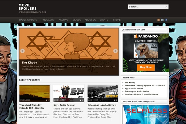 moviespoilerspodcast.com site used Arras WP theme