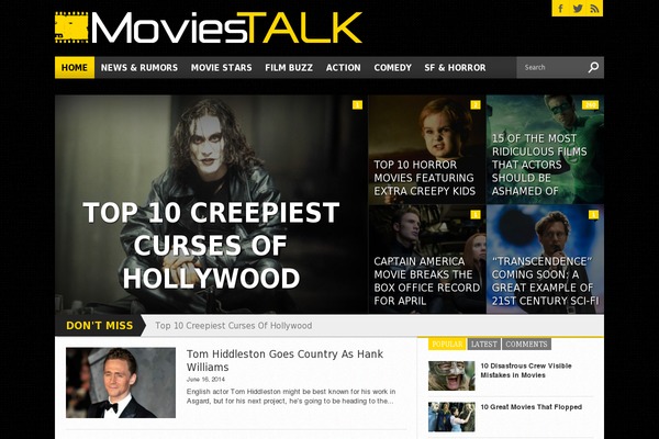 Hot Topix Child theme site design template sample