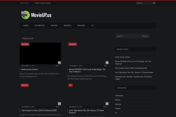 Site using Featured Video Plus plugin