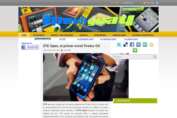 movilguay.com site used Igadgets