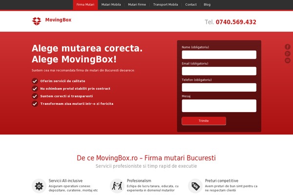 movingbox.ro site used JustLanded