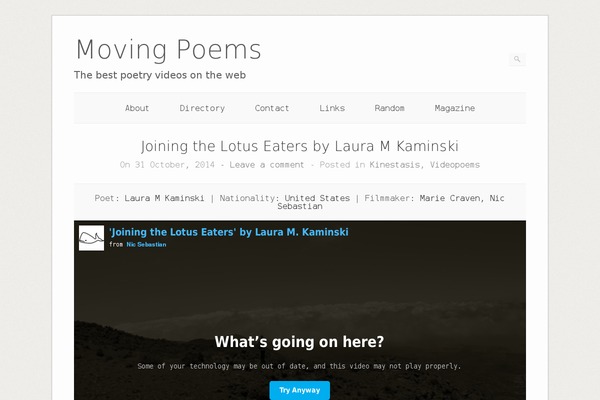 movingpoems.com site used Origami-child