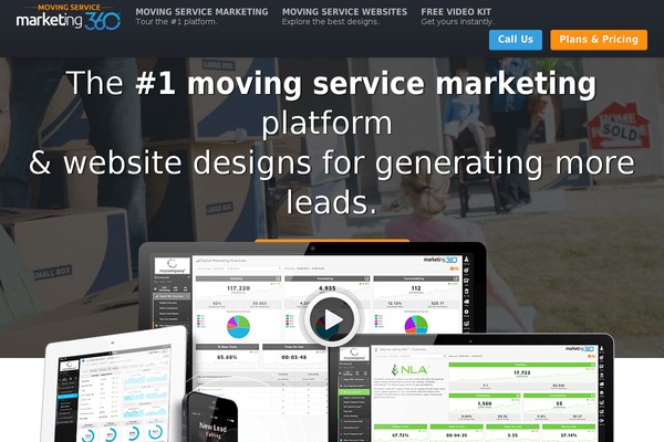 Marketing360-vertical theme site design template sample
