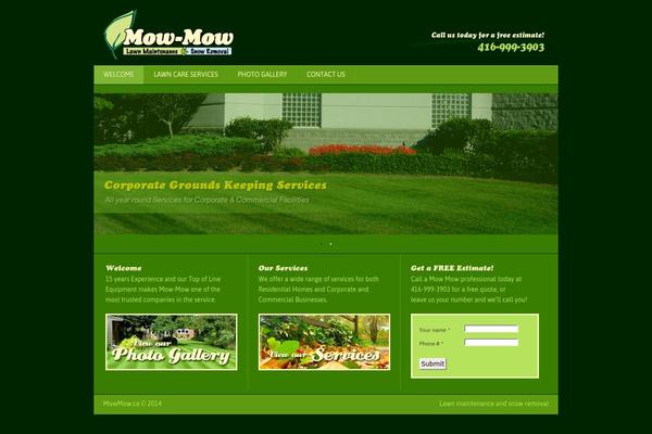 Maxwell theme site design template sample