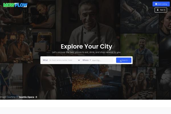 mowplow.com site used Findall