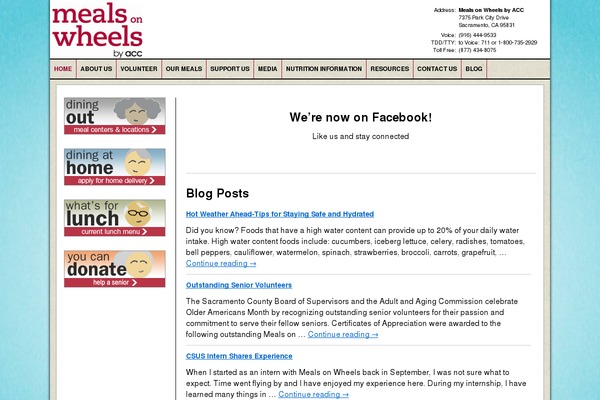 mowsac.org site used Meals-on-wheels