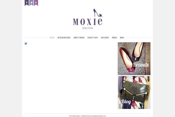 Moxie theme site design template sample