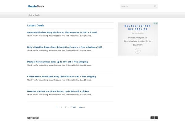 Litepress theme site design template sample