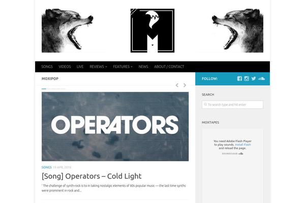 Hueman theme site design template sample