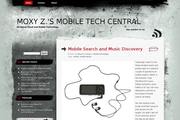 Greyzed theme site design template sample