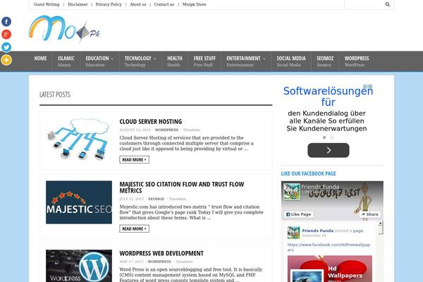 mozpk.com site used Speedify