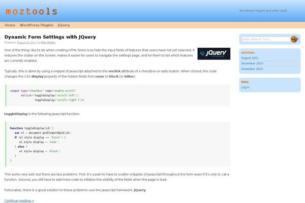 Site using Prettify GC Syntax Highlighter plugin