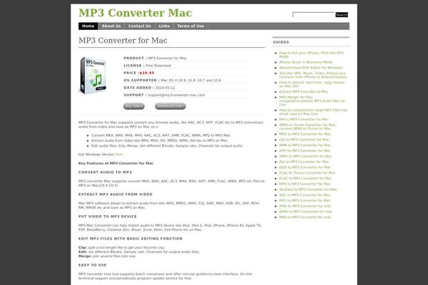 Mimbo 2.2 theme site design template sample