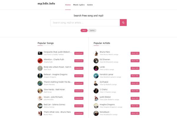 mp3dir.info site used Musicav2