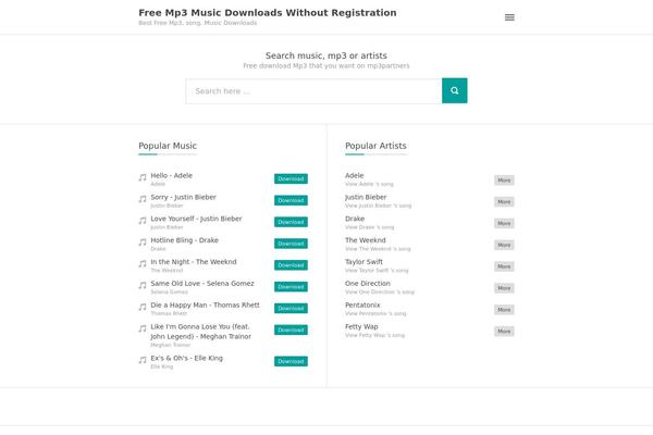 Musica theme site design template sample