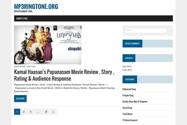 MH Newsdesk lite theme site design template sample