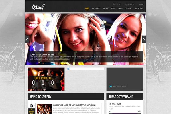 Rockit theme site design template sample