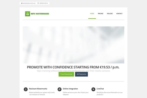 Nomos theme site design template sample
