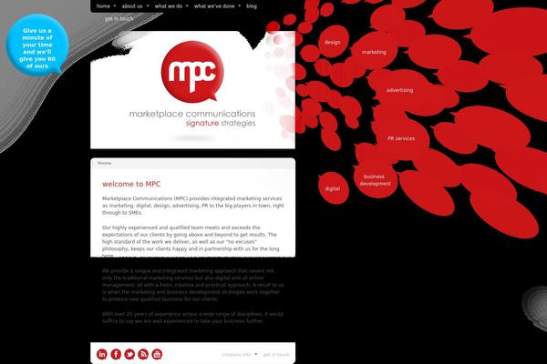 Mpc theme site design template sample