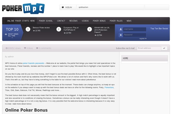 Site using Acurax On Click Pop Under plugin