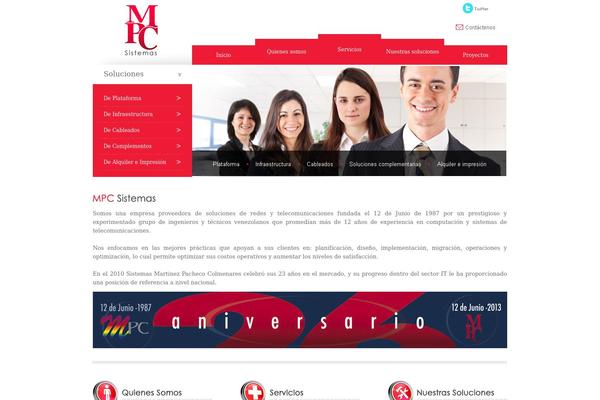 Mpc theme site design template sample