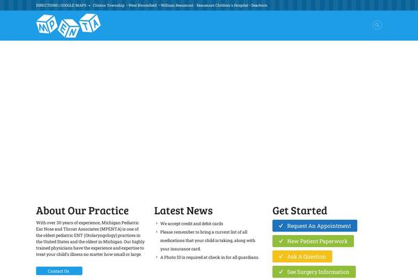 Kinder theme site design template sample