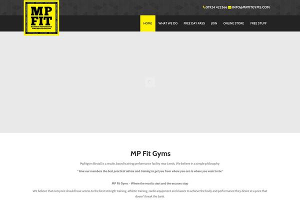 Fitnesscenter theme site design template sample