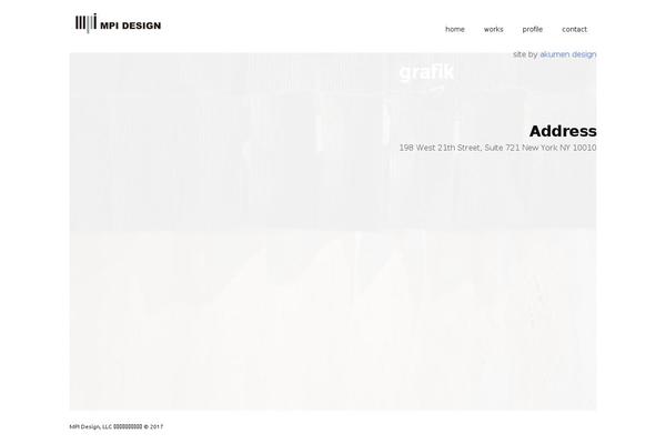 Grafik theme site design template sample