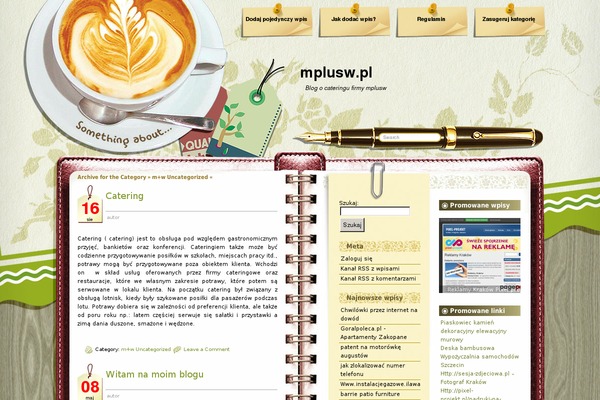 Coffee Desk theme site design template sample