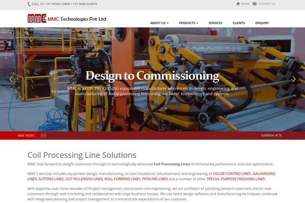 Mmc theme site design template sample