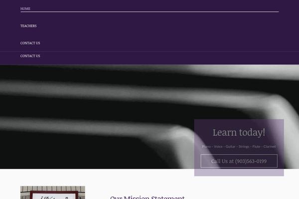 The7 Child theme site design template sample