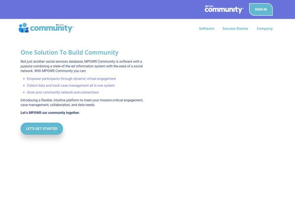 Community theme site design template sample