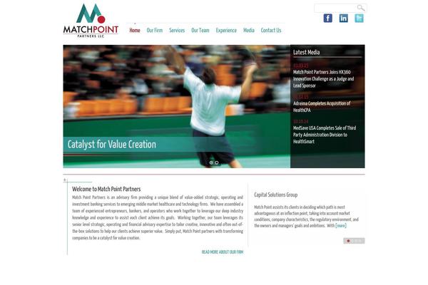 Matchpoint theme site design template sample