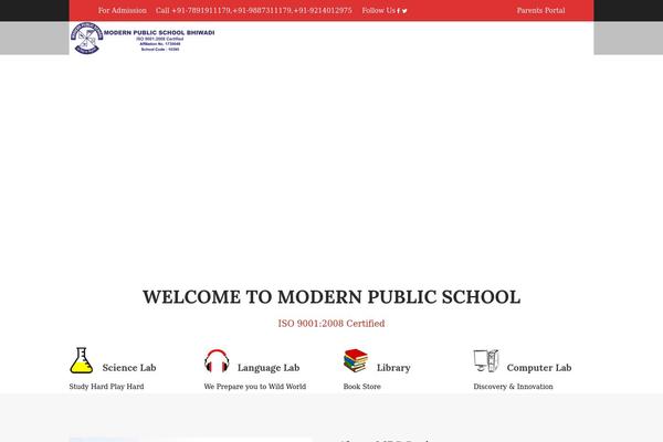 Educator theme site design template sample