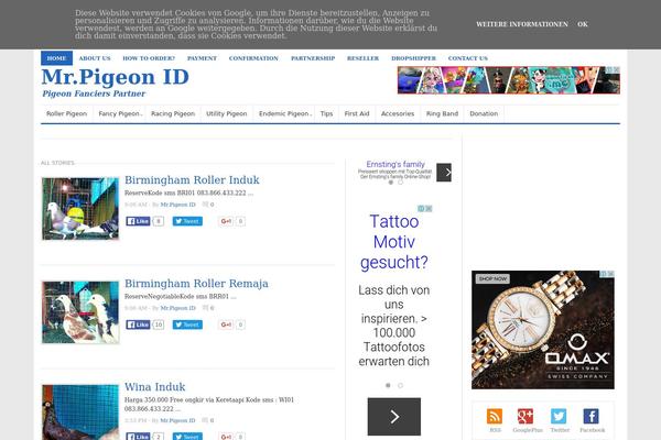 Newswire theme site design template sample