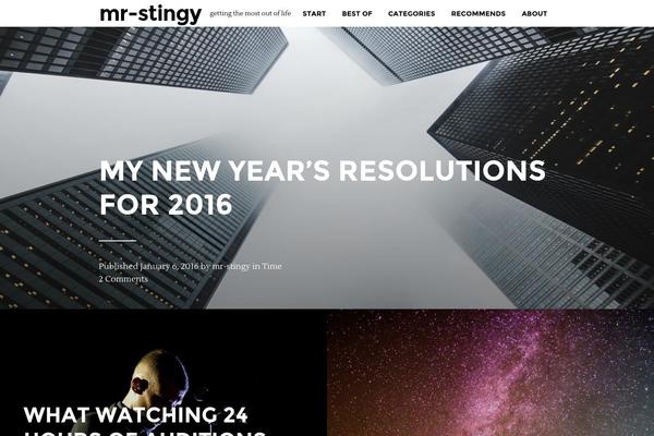 Site using StagTools plugin