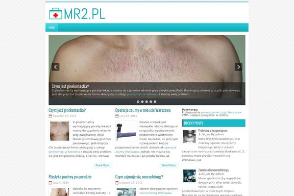Medical theme site design template sample