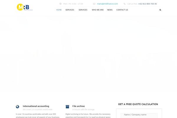 Accounting theme site design template sample