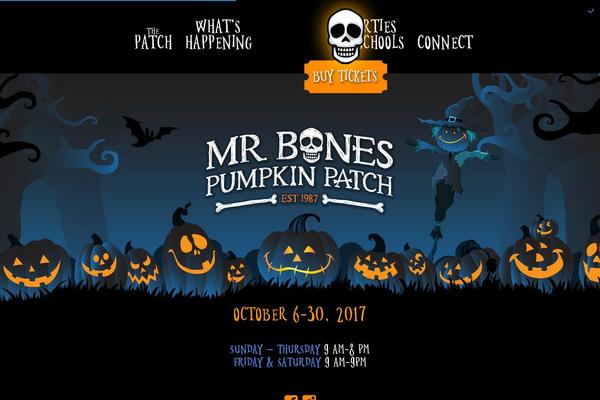 mrbonespumpkinpatch.com site used Mrbones