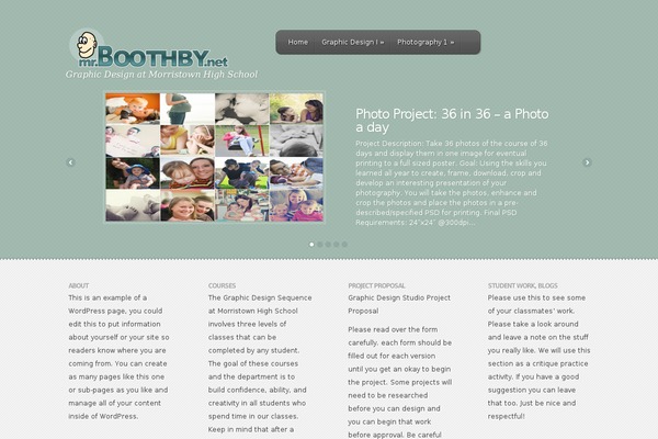 Feather theme site design template sample