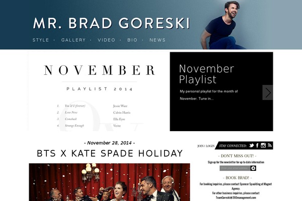 mrbradgoreski.com site used unPress